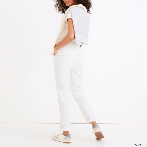 Madewell Perfect Vintage Straight Workwear Pants- Size 28 Tall - Picture 4 of 12